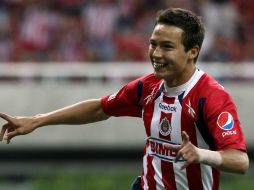 Érick Torres festeja uno de los dos goles de la victoria rojiblanca. MEXSPORT  /