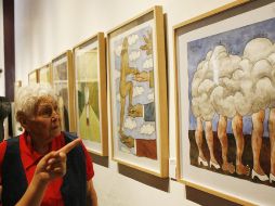 En la imagen, la pieza La vida es un sueño que camina es parte de la exposición Yo, pintor. M.FREYRÍA  /