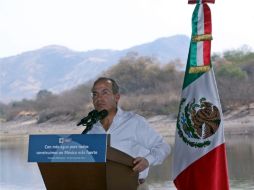 Felipe Calderón habló sobre el cuidado que la población debe otorgar al liquido vital. NOTIMEX  /