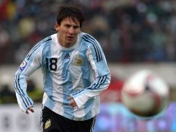 Foto de archivo de Lionel Messi en un partido de la Selección argentina. MEXSPORT  /