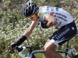 Alberto Contador en su participación de la Vuelta de Cataluna. REUTERS  /