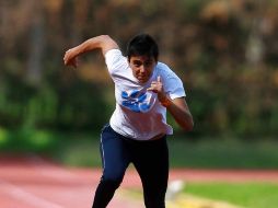 La esgrimista, Andrea Millán, bajo entrenamiento. MEXSPORT  /