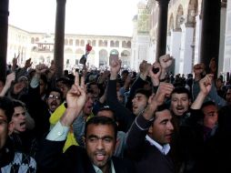 Manifestaciones en Damasco. EFE  /
