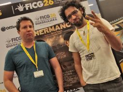 Juan Antonio Díaz (izq) y Marcel Raquin esperan regresar en dos años al Festival Internacional de Cine en Guadalajara.S.NÚÑEZ  /