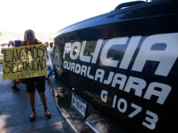 Alrededor de 200 comerciantes inconformes marcharon ayer por calles del Centro. A. GARCÍA  /