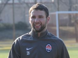 El rumano Razvan Rat, durante el entrenamiento del Shakhtar Donetsk. Foto especial tomada de la web oficial del equipo  /