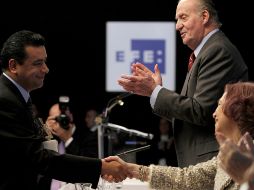 Daniel Aguilar recibió ayer en Madrid el XXVIII Premio Internacional de Periodismo Rey de España.NTX  /