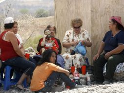 Los pobladores de Temacapulín levantaron el campamento que mantuvieron ocho días para impedir la construcción de la Presa. M. FREYRIA  /