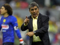 Carlos Reinoso después de que el América consiguiera una victoria más en la Copa Libertadortes ante el Argentinos Juniors. MEXSPORT  /