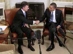 La puesta en marcha del TLC, aseguró, representará más empleo, más comercio, más inversión, más prosperidad. AP  /