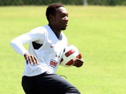 Walter Ayovi de los Rayados de Monterrey, durante una sesion de entrenamiento. MEXSPORT  /