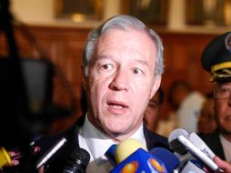 El secretario general de Gobierno, Fernando Guzmán, habla de los principales puntos de cuidado. E. PACHECO  /