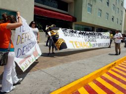 Opositores a la construcción de la presa que inundará tres antiguos pueblos jaliscienses protestaron la semana pasada. E. BARRERA  /