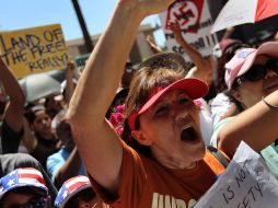 Manifestación en contra de la ley SB 1070 en abril de 2010. La legislación generó numerosas protestas. ARCHIVO  /