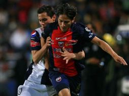 Edgar Solis de Atlante durante el encuentro ante Pachuca. MEXSPORT  /