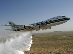 México estableció un contrato con  la compañía estadounidense para rentar el Boeing 747 “Supertanker”. NTX  /