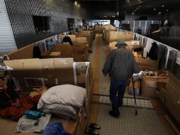 Aspecto del albergue que las autoridades establecieron en Koriyama, Japón. AP  /