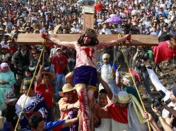 Alrededor de 50 mil fieles presenciaron la Judea en Vivo 2011 en San Martín de las Flores. E. PACHECO  /