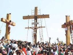 Más de un millón de asistentes vieron en vivo de la pasión y muerte de Jesús en Iztapalapa. NTX  /