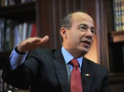 Felipe Calderón también estará en Perú para una reunión con mandatarios de la región. EFE  /