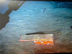 Imágen del chasis encontrado en costas brasileñas. AFP  /