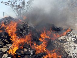 Brigadistas combatieron por casi 72 horas el incendio en el Cerro del Colli. A. GARCÍA  /