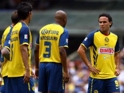 Pese a los elogios del técnico, Esqueda (der.) no será titular ante Pumas el próximo domingo. MEXSPORT  /