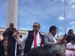 Alrededor de las 11:40 horas empezó la movilización en lugares como Palacio de Gobierno.