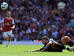 Javier Hernández jugó 74 minutos; hizo muy poco para la causa del Manchester. MEXSPORT  /