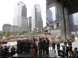 En la llamada 'zona cero' de Nueva York, se realizaron actividades en memoria de las víctimas del atentado del 11 de septiembre. AP  /