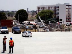 Vista de los trabajos de construcción de la Villa Panamericana en El Bajío. A. HINOJOSA  /