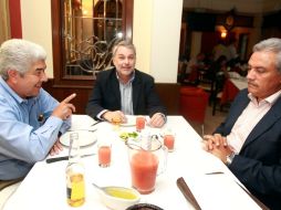 De izquierda a derecha, Francisco Ramírez Acuña, Emilio González Márquez y Alberto Cárdenas Jiménez. A. GARCÍA  /