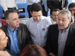 Bruno Ferrari, Alonso Ulloa y Emilio González estuvieron presentes en el anuncio del programa Mi Tortilla. A. GARCÍA  /