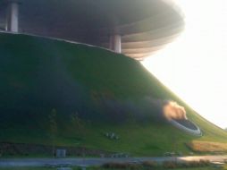El humo resultó ser de una caldera del Estadio Chiva. O. RUVALCABA  /