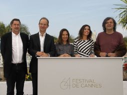 Michel (c) funge como jurado de la sección Una Cierta Mirada. AFP  /