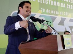 Aristóteles Sandoval dijo que en materia de movilidad la apuesta oficial es por la Línea Tres del Tren Eléctrico. E. BARRERA  /