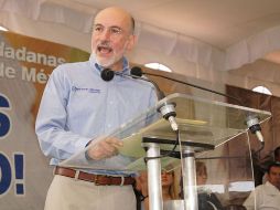 El candidato del Partido Acción Nacional a la gubernatura del estado de México, Luis Felipe Bravo Mena. NTX  /