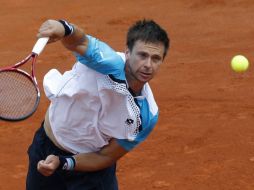 Robin Soderling en acción frente a Albert Ramos. AFP  /