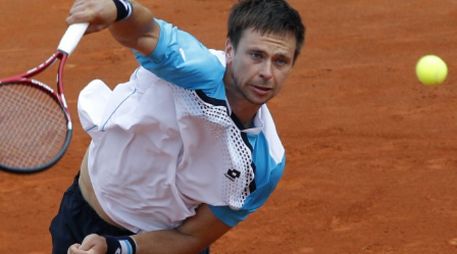 Robin Soderling en acción frente a Albert Ramos. AFP  /