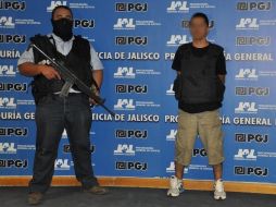 Al detenido, Hilario Saldaña Madera, se le vincula en por lo menos 18 atracos a sucursales bancarias. ESPECIAL  /