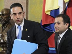 Ambos funcionarios se mencionan como posibles aspirantes a la candidatura panista por la Presidencia. EFE  /