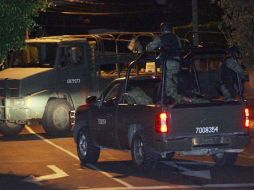 Al lugar acudieron elementos militares del cuadragésimo tercer Batallón de Infantería, asentado en Pihuamo, Jalisco. ARCHIVO  /