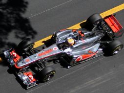 Hamilton disputando la sexta fecha de la Fórmula Uno realizada en el circuito de Montecarlo. AFP  /