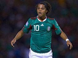 Giovani dos Santos en un partido de la Selección mexicana. MEXSPORT  /