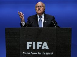 Joseph Blatter en conferencia de prensa. AFP  /