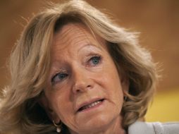 La ministra española de Economía, Elena Salgado, dijo que España apoyará la candidatura de México. REUTERS  /