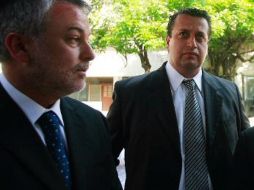 Hernán Cortés (der.) cree que Emilio González tiene 'indicadores tangibles' para ir por la candidatura del PAN a la Presidencia.ARCHIVO  /