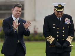 'Hoy está a buen recaudo y el presidente Chávez nos ha dicho que nos lo va a entregar:' Santos. AFP  /