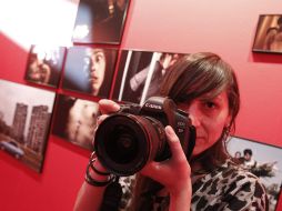 La argentina Myriam Melón con su Frágil. EFE  /