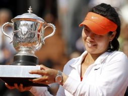 Li Na se convierte en la primera tenista china en ganar un torneo de Grand Slam. REUTERS  /